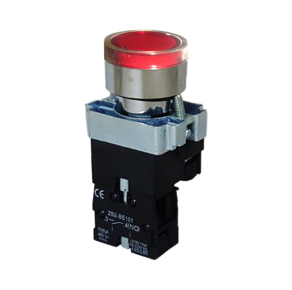 Alfa Electric Тастер со индикатор, 24V, црвен – EL2-BN3471 (401474)