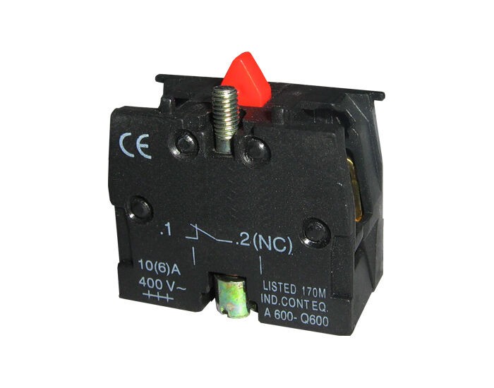 Alfa Electric Контакт БЕ102 НЦ 6A 400V црвен