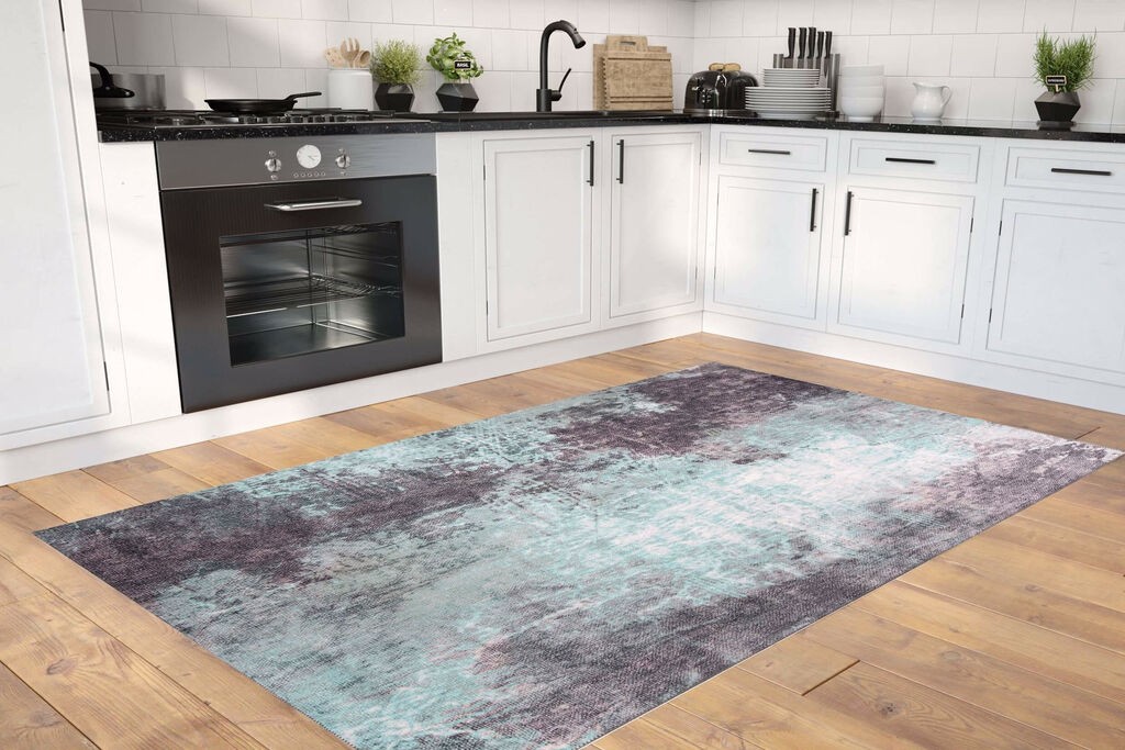 Conceptum Hypnose Rug Fusion -AL 241, 140x190 cm, Антрацит-тиркизна