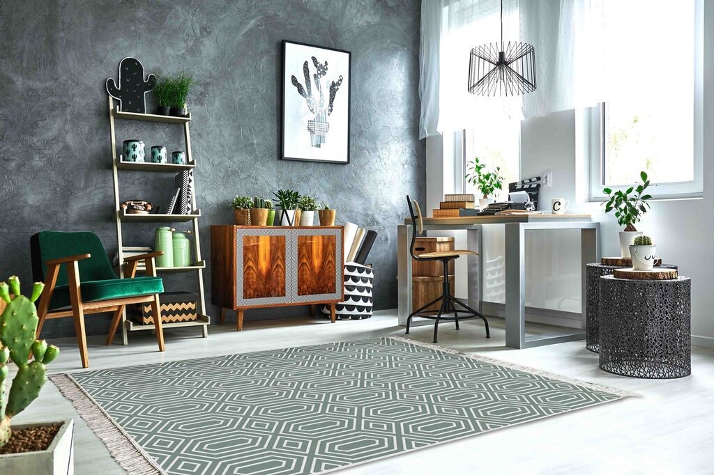 Conceptum Hypnose тепих Klm0100, 80x120 cm, зелено-бело