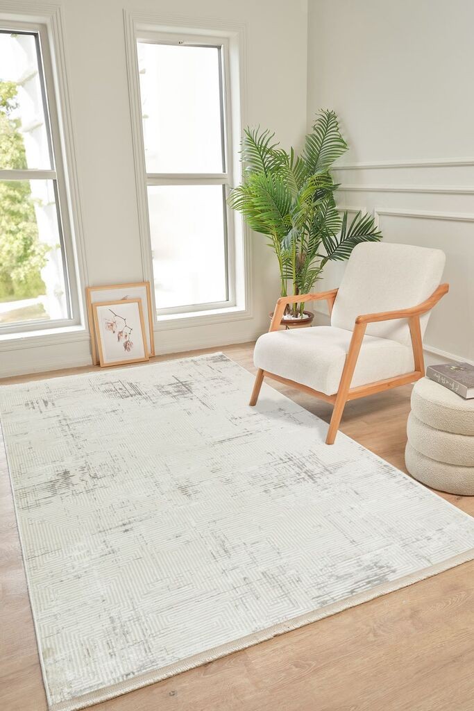 Conceptum Hypnose тепих Kadifem Kd010, 120x500 cm, бел