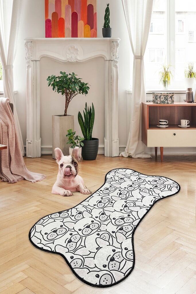 Conceptum Hypnose Carpet Liomo, 60x100 cm, црно-бел