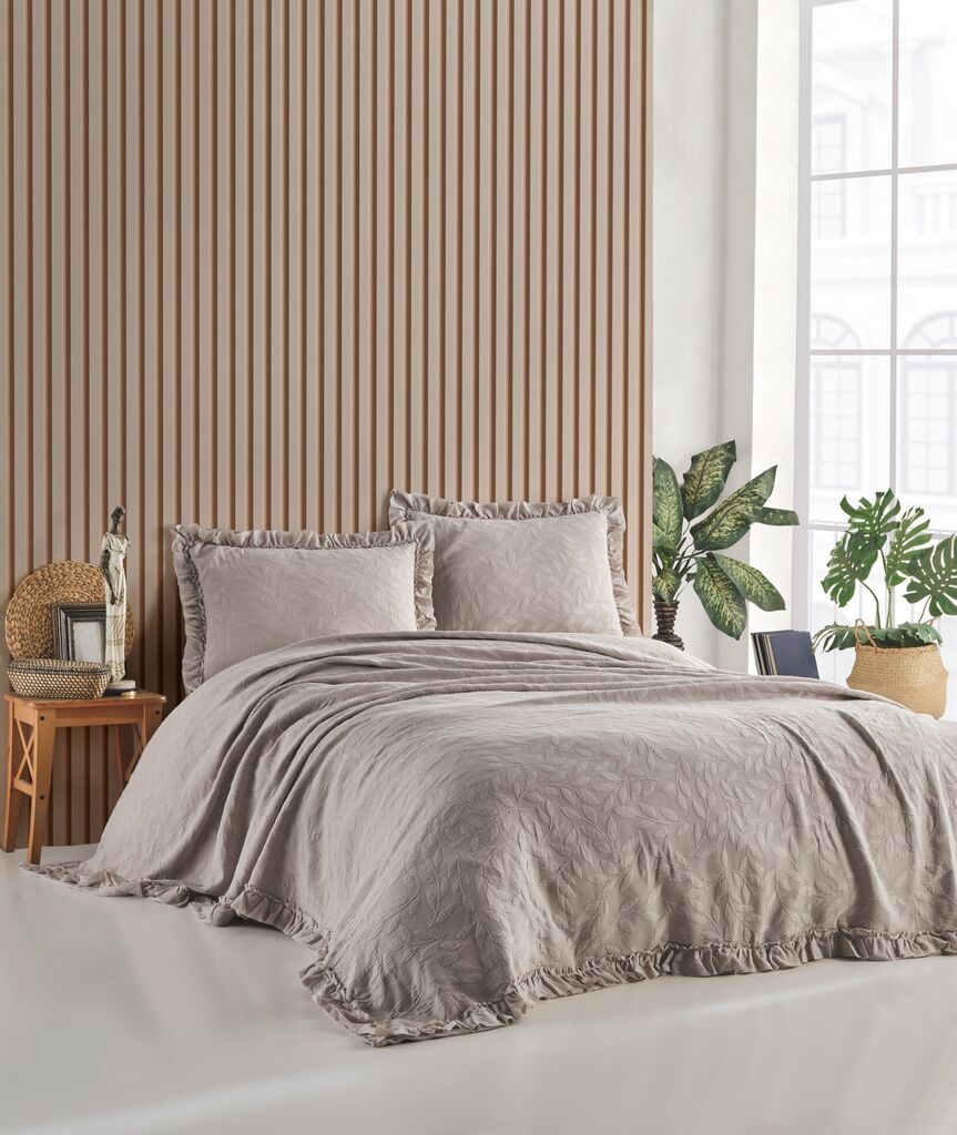 Комплет постелнина L'essentiel Maison Ilda, 220x240, кафеава