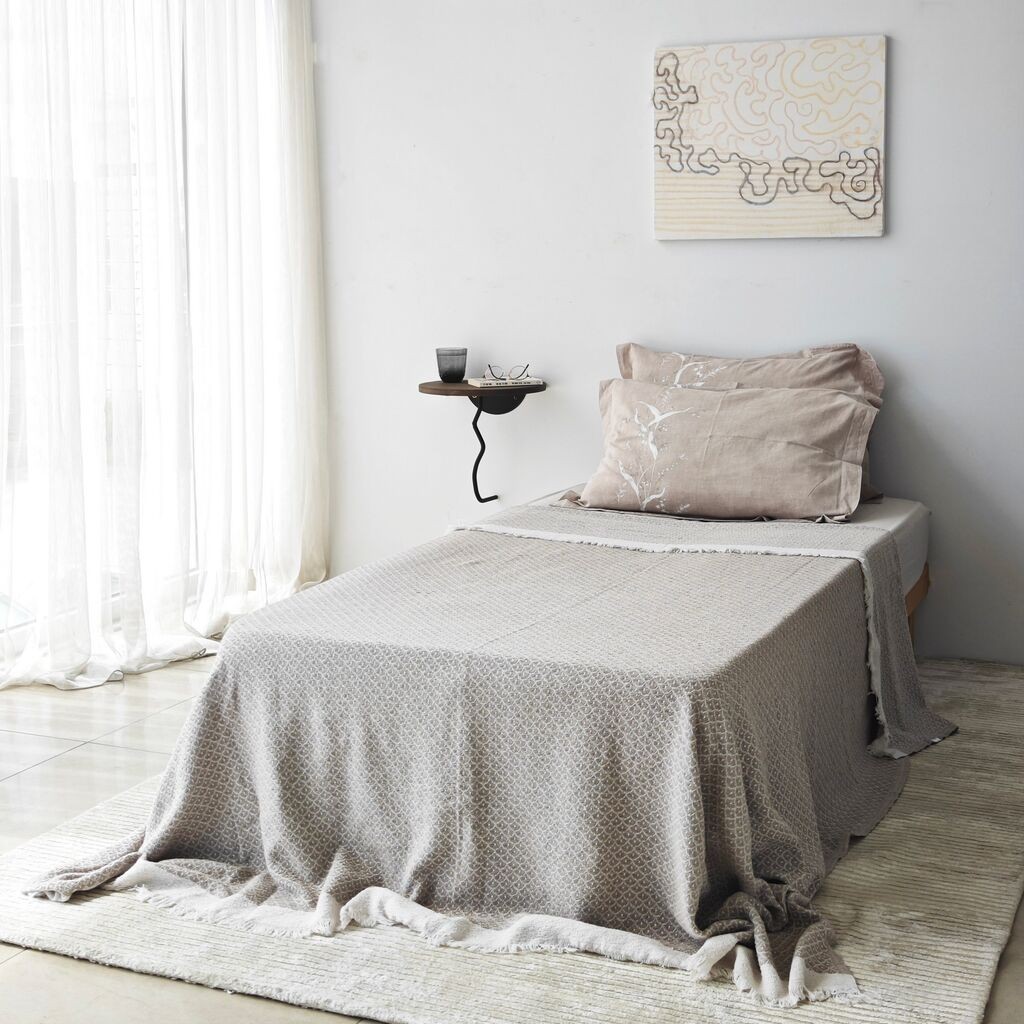 Hanah Home dzидна полица Leo, 35x35 см, црно-кафеава