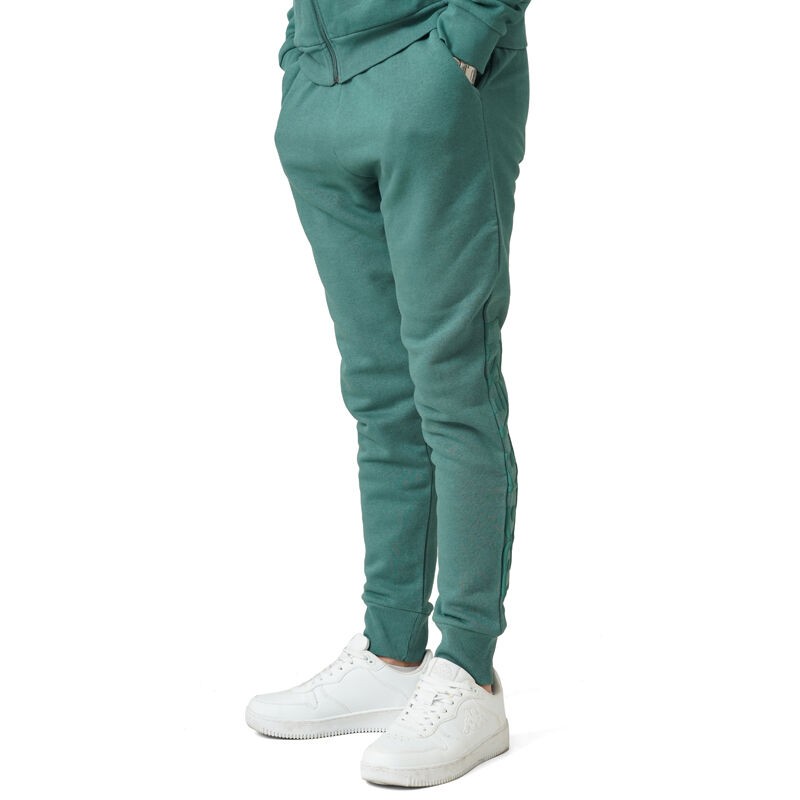 Машки тренерки Kappa со лого, зелени, со бипантен долен дел