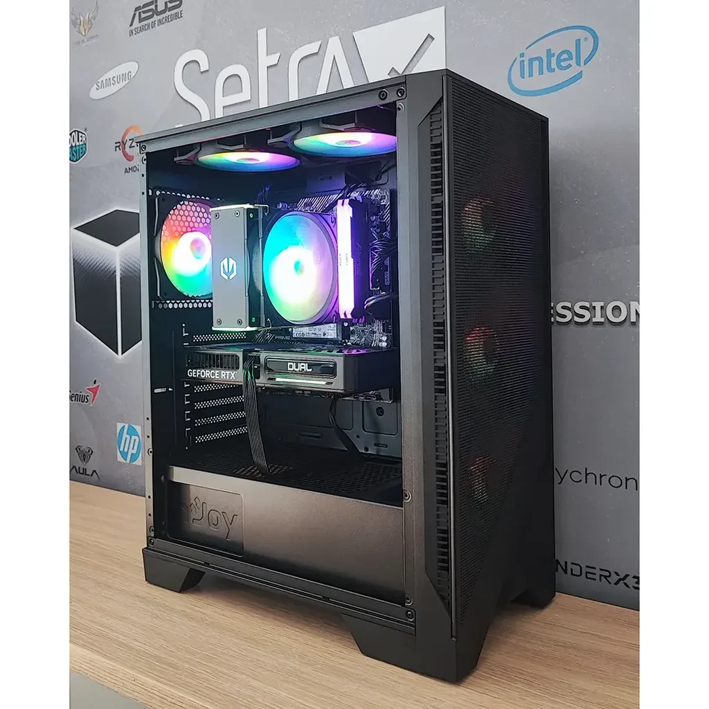 PowerCube Персонален Kомјутер G4270 Black Mamba G10 V2 Ryzen 7 5800X/ 32GB DDR4/ NVMe 1.0TB/ RTX5060Ti 8GB