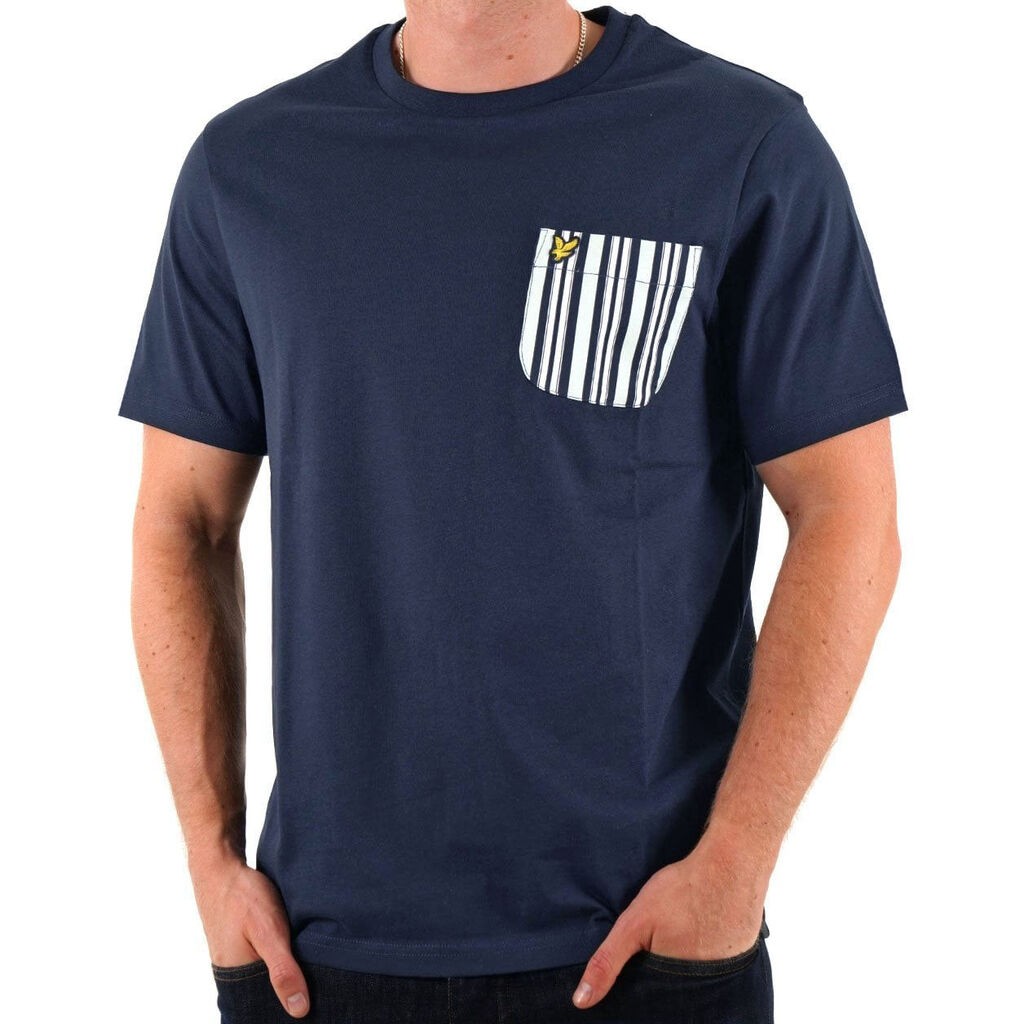 Машка маица со џебен дизајн „Lyle and Scott Stripe"