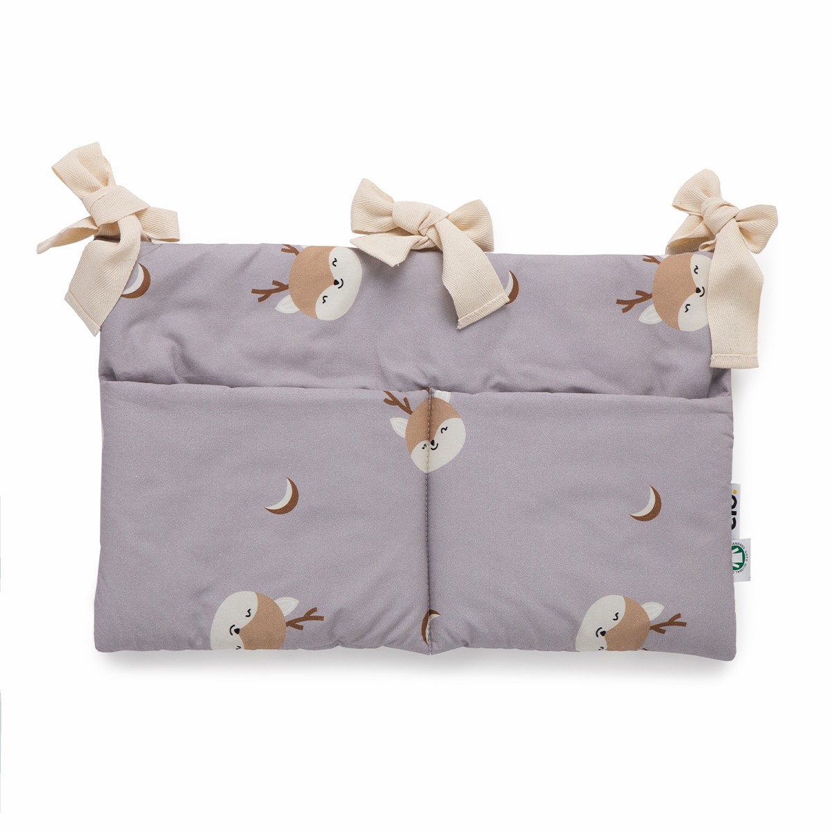 ELO. Организатор за креветче Oh deer, 48x30 см, сива