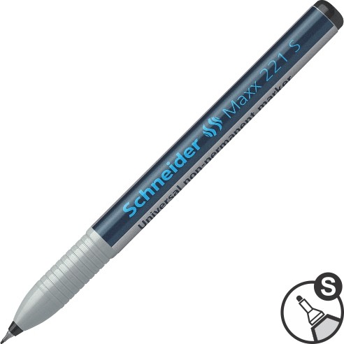 SCHNEIDER Маркер  Неперманент, Шнајдер, 221 S црна