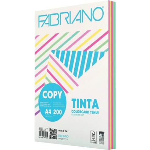 FABRIANO Хартија Во Боја А4 200Гр 1/100 Пастелни Микс 69221297