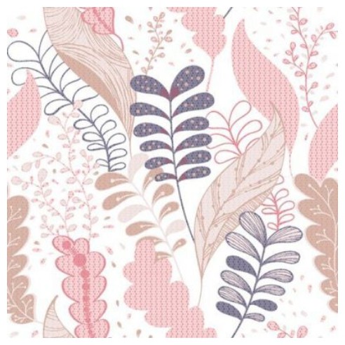 POL-MAK Салфети, 33*33мм, 1/20, Розеви листови, Daisy, Sdog 013201