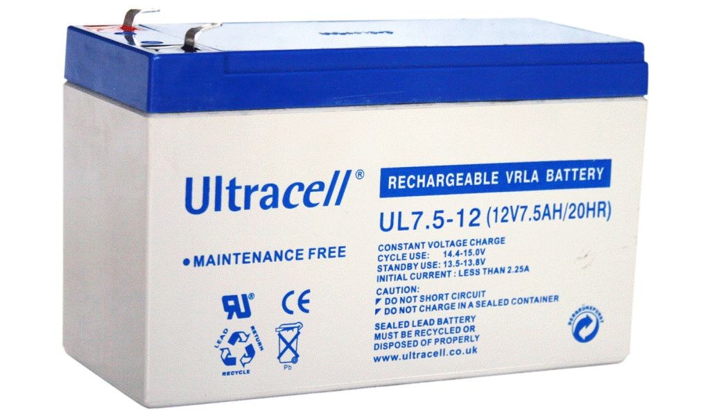 Ultracell Акумулатор 12V 7.5Ah  UL7.5-12