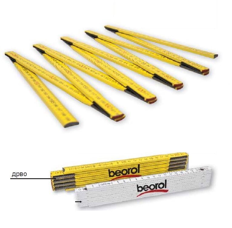 Beorol Дрвен метар 2м еџтра