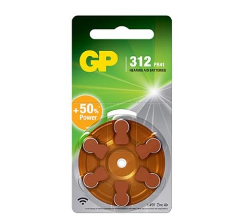 GP battery Батерија Zinc Air 1.4V (6 парчиња во blister)  PAS-312