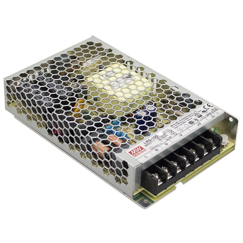 MeanWell Напојување 12V 12.5A 150W во перфорирано куќиште Mean Well