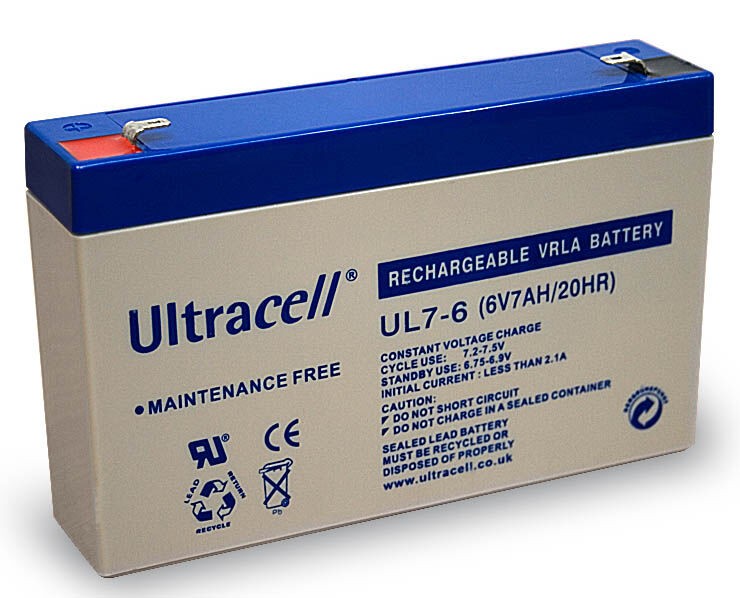 Ultracell Акумулатор 6V 7Ah  UL7-6