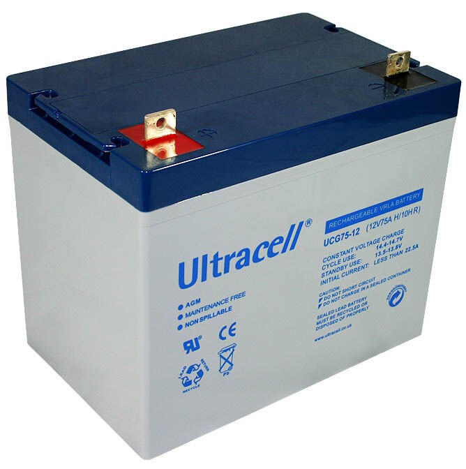 Ultracell Акумулатор UCG75-12, 12V 75Ah