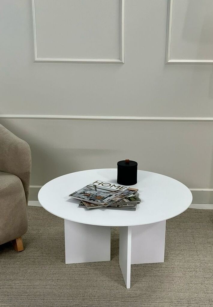 Маса Hanah Home Club Leo 42, 80x42x80 см, бела