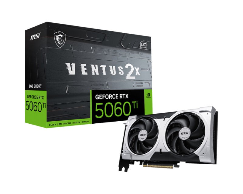 MSI графичка картичка GeForce RTX 5060, TI VENTUS, 8G, 128bit, RTX 5060 Ti, 8G, VENTUS 2X OC PLUS