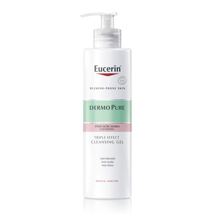 EUCERIN Гел за чистење со троен ефект DermoPure, 400мл.