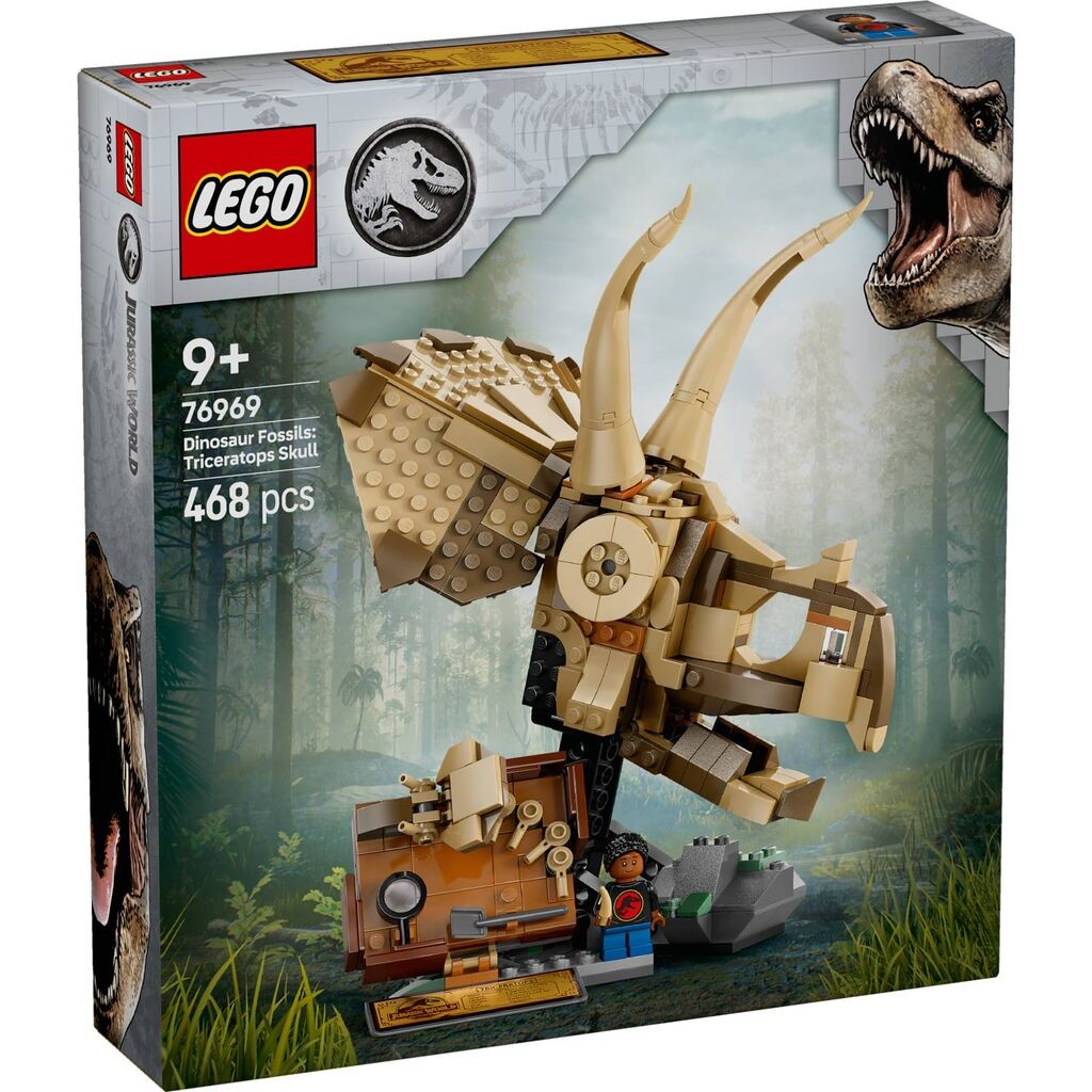 LEGO Jurassic World Фосили од диносаурус: Череп на Трицератопс 76969