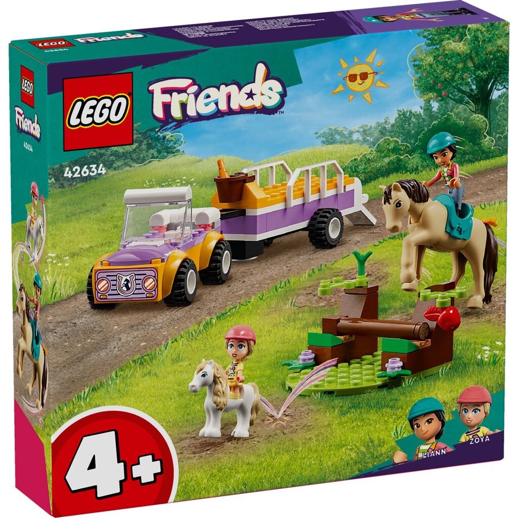 Lego Коцки Friends Horse and Pony Trailer 42634