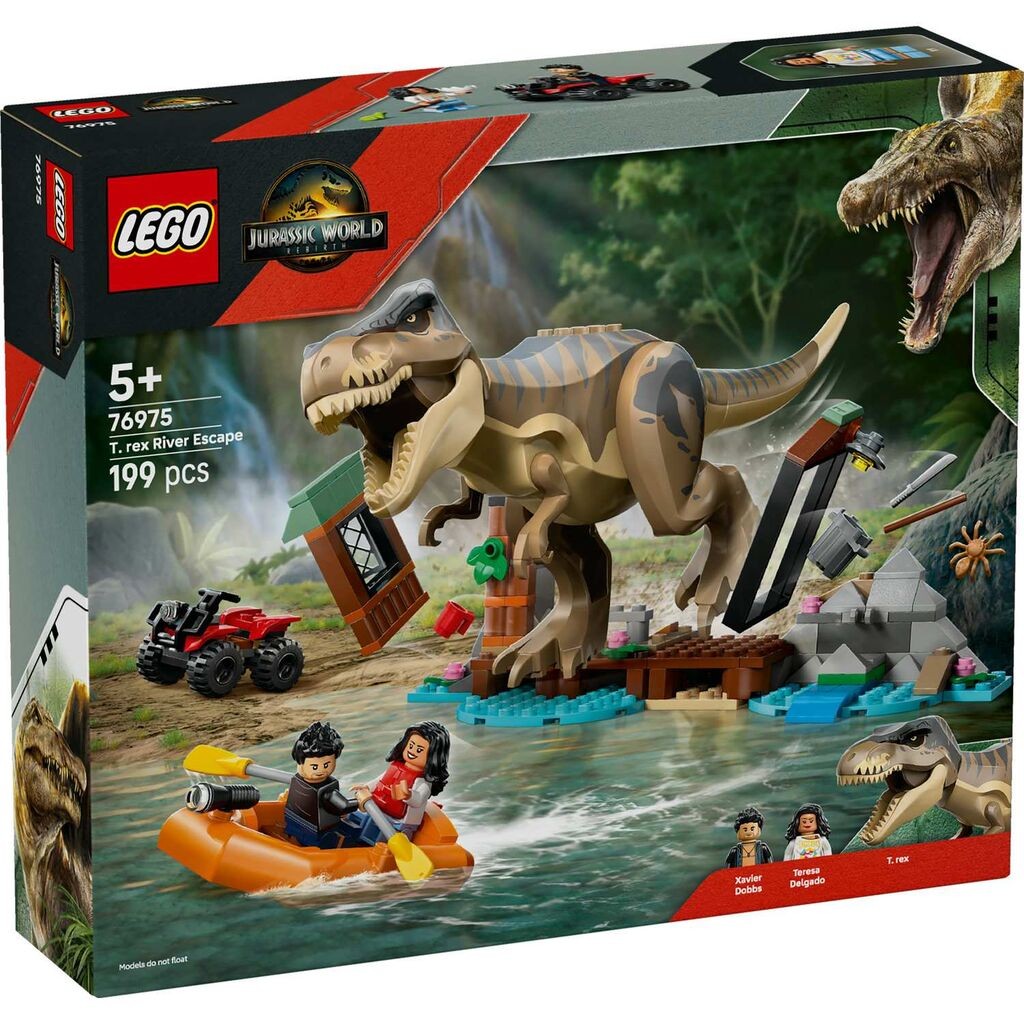 LEGO Jurassic World T-Rex Бегство од реката 5+