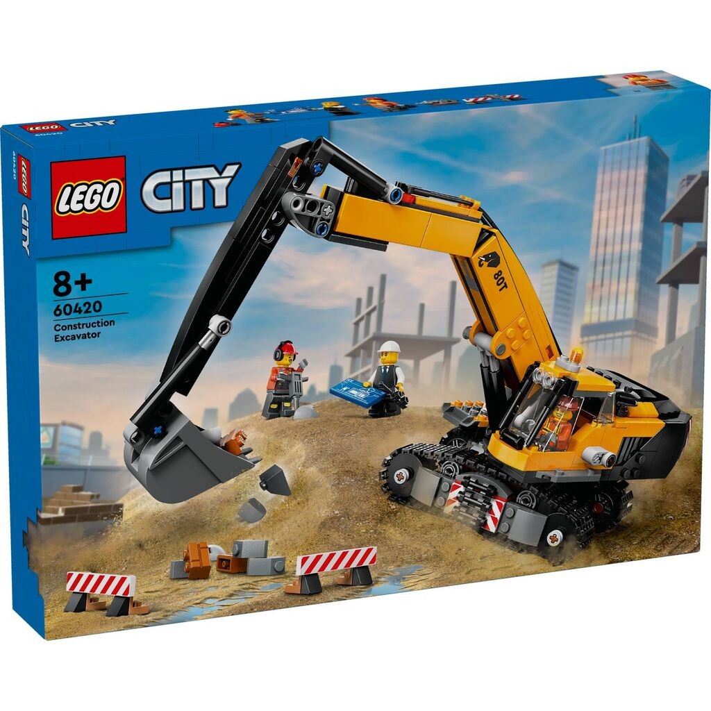 LEGO City Жолт градежен багер 8+