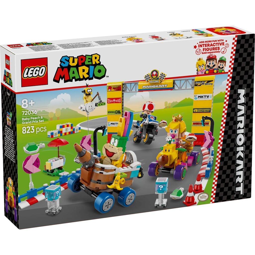 LEGO Super Mario Kart Бејби Пич и Гранд При сет 72036