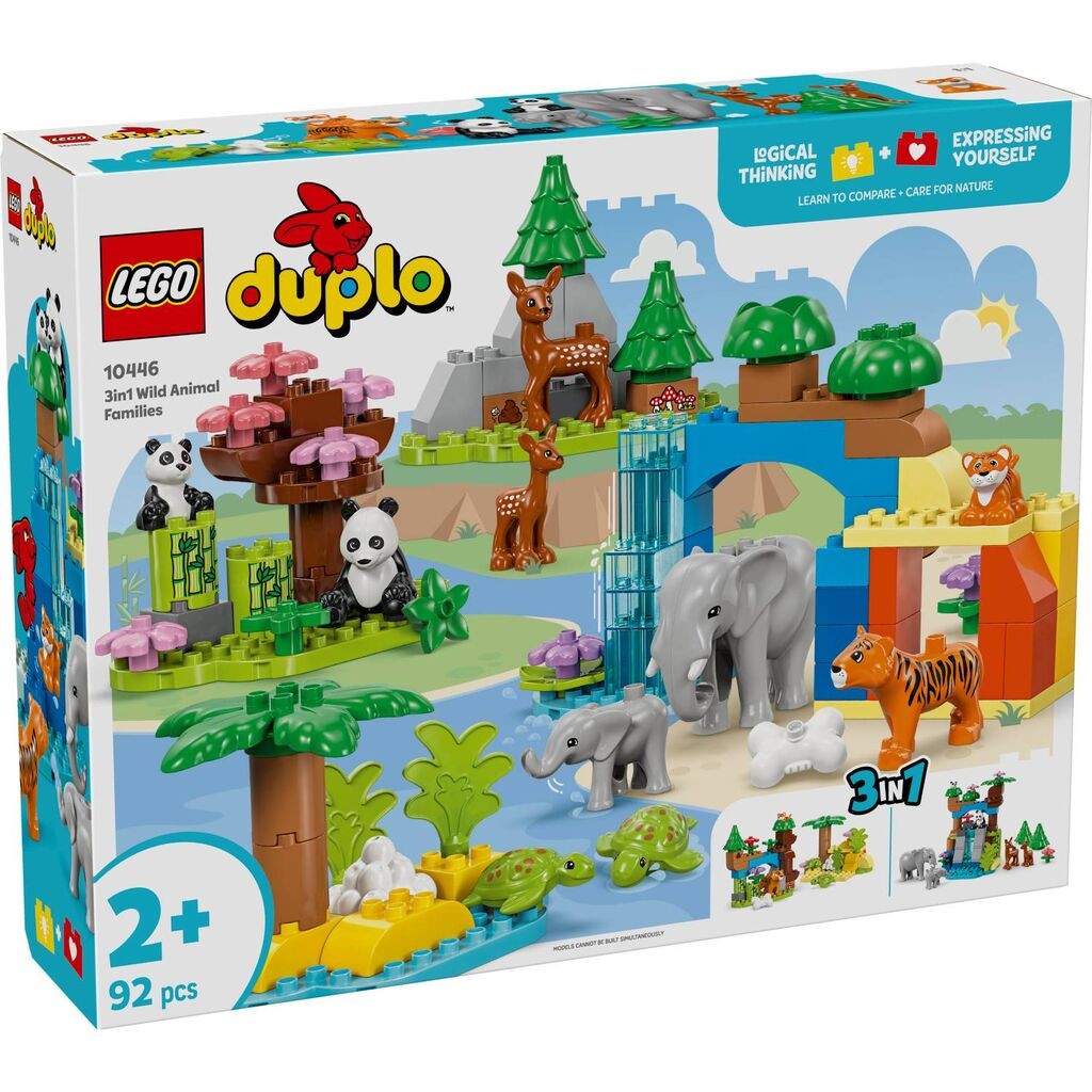 LEGO Duplo 3 во 1 Семејства на диви животни 10446