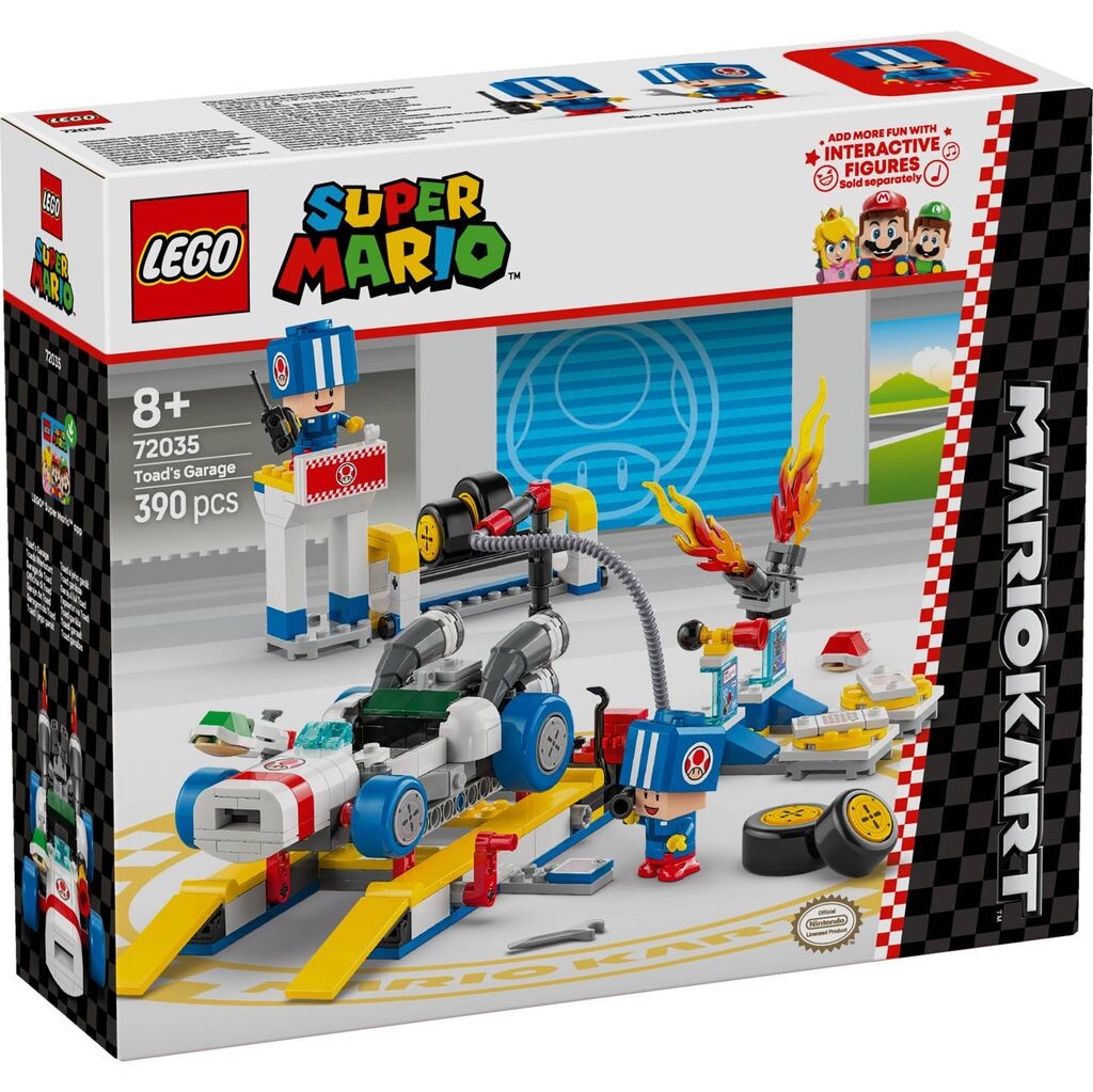 LEGO Super Mario Kart Гаражата на жабата 72035