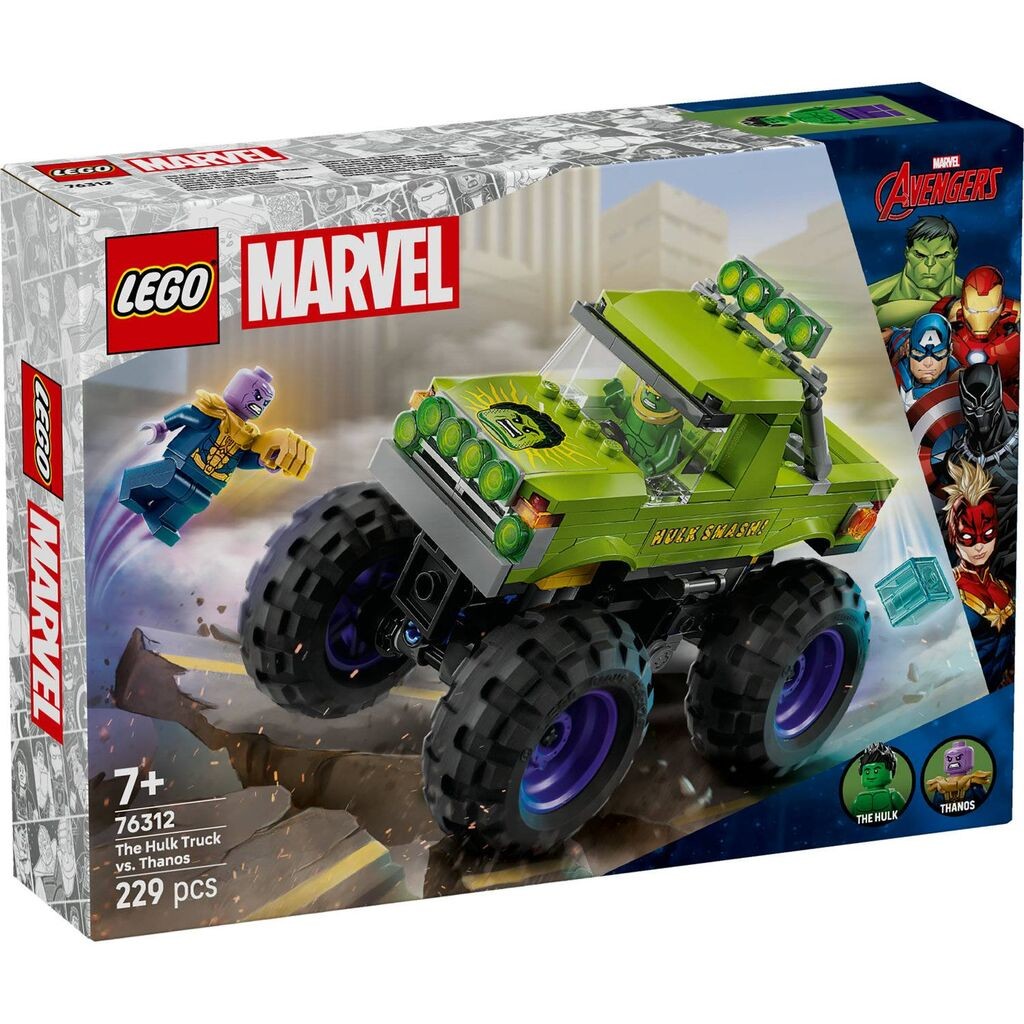 LEGO Marvel Hulk Камион против Танос 7+
