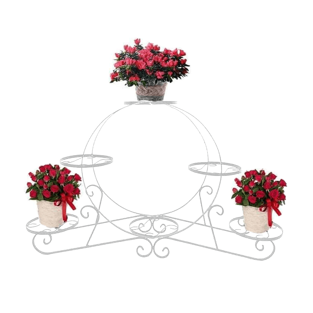 Држач За 6 Саксии Сталка 6- Круг Црна