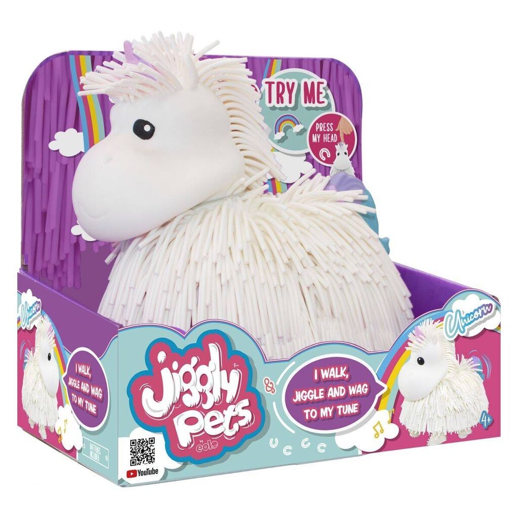 EOLO Jiggly Eднорог домашно милиниче бел