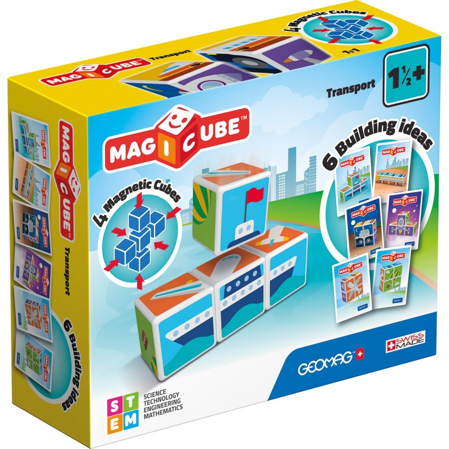 GEOMAG Коцки MAGICUBE TRANSPORT + CARDS 7