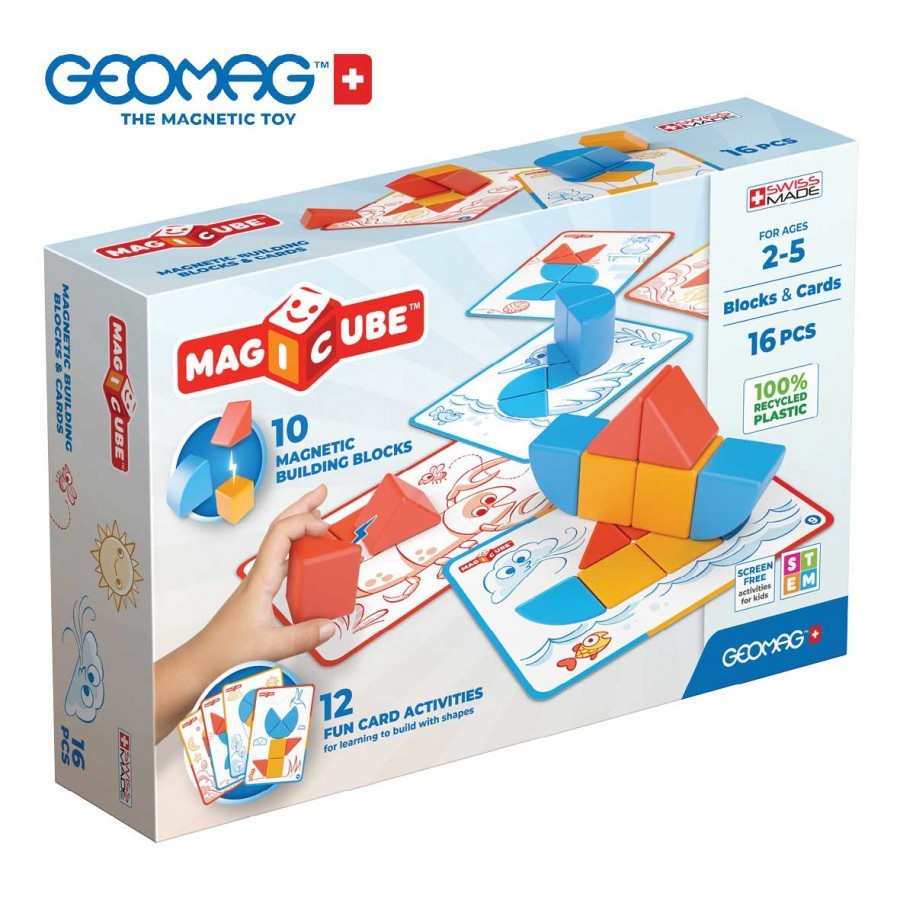 GEOMAG Коцки MAGICUBE BLOCKS & CARDS 16