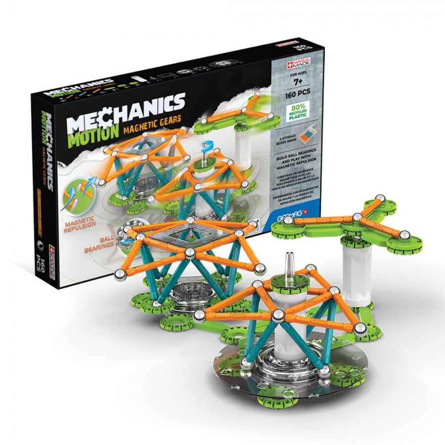 GEOMAG Коцки MECHANICS MOTION 3 MAGNETIC GEARS 160