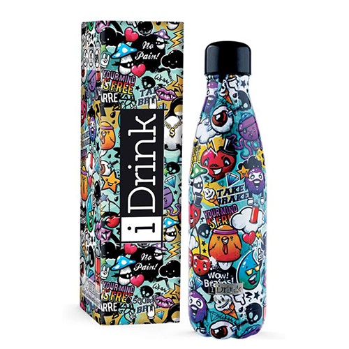 ITOTAL Термос, Шише, Графити, 500мл, ID0085