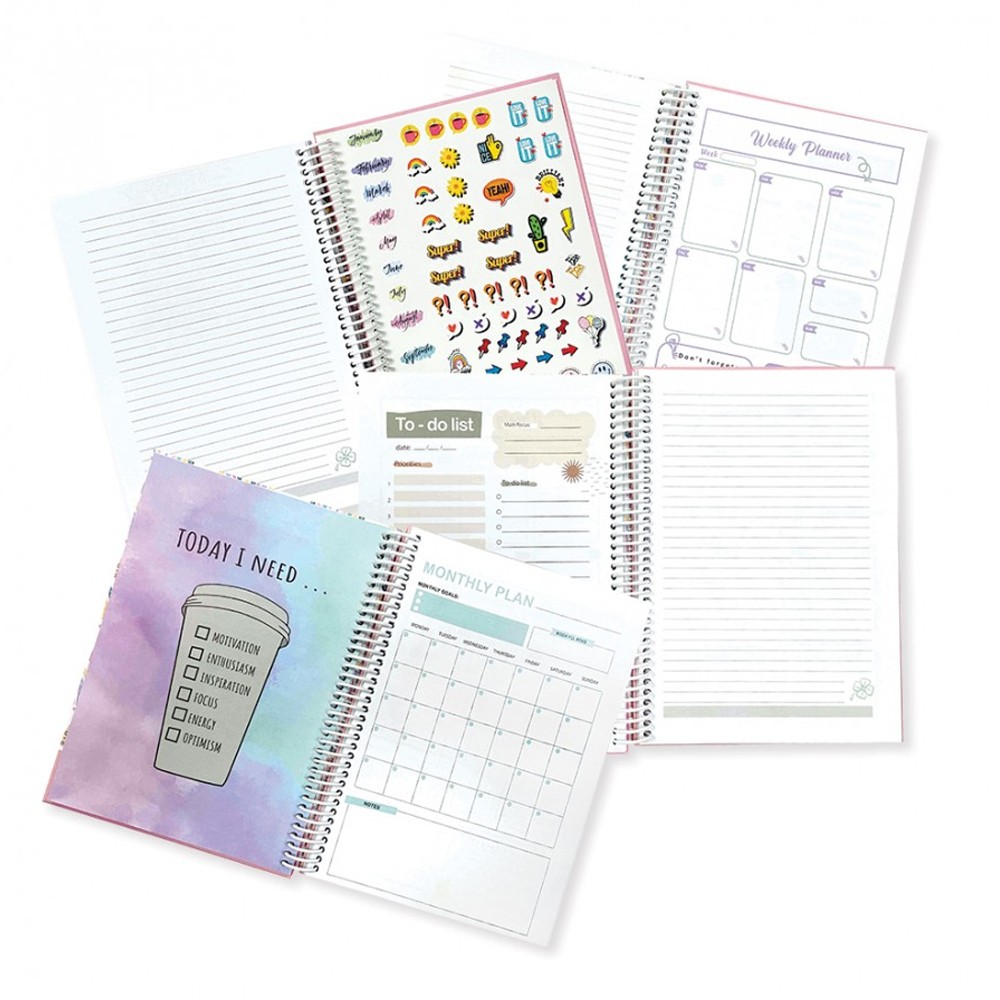 STATOVAC Планер, Со Спирала, 104 Листа, 22x28цм, Agenda, 489370, Микс