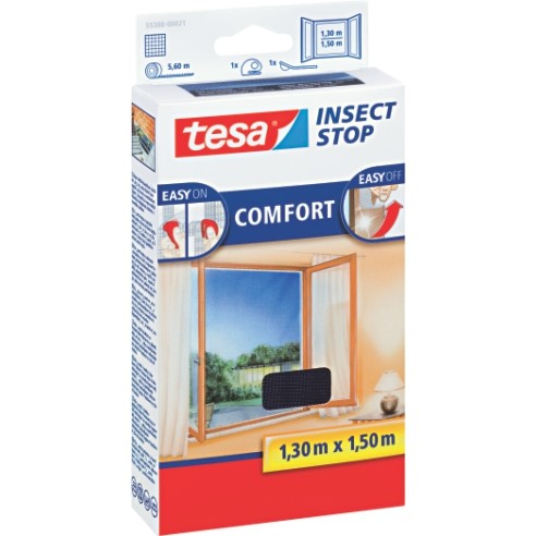 TESA Мрежа, За Прозорци, 1.3*1.5м, , Insect Stop, 55388-00021-00, Црна