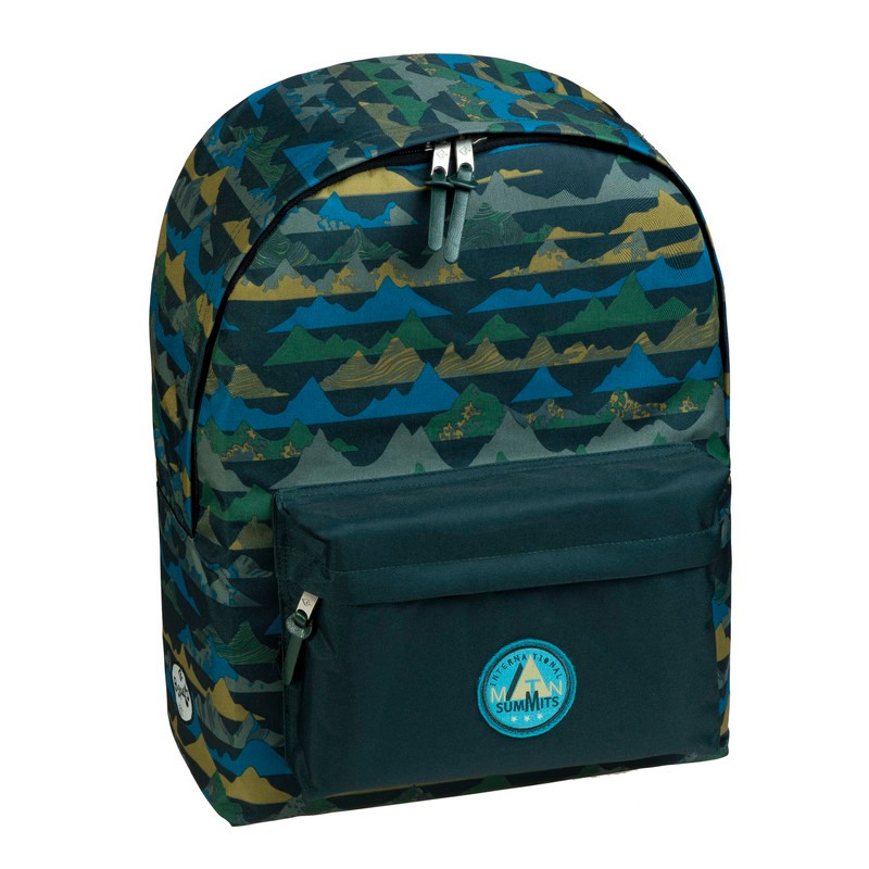 Ранец, 2 патенти, , Summits, 18.090.08970, 32*42*17цм, Маслинеста
