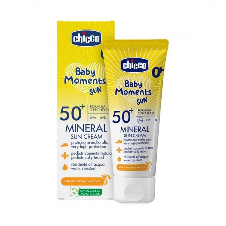 Chicco Крема за сончање MINERAL SPF50+ 75 ml
