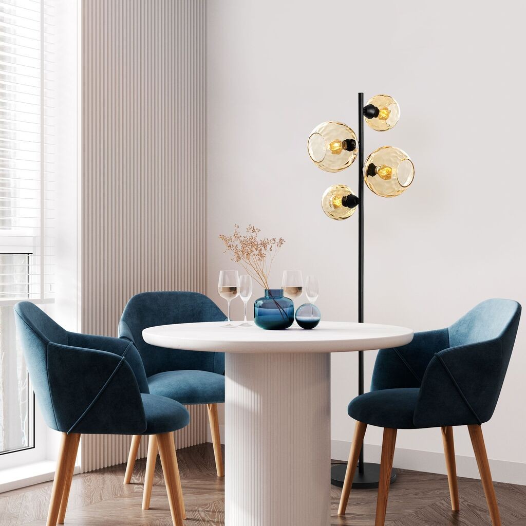 Подна ламба Opviq Benek-20-15-14514, 35x35x165 см, IP20, црно-жолта