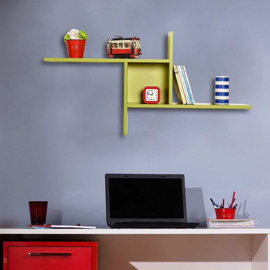 Hanah Home dzидна полица Raf-04-Ff-1, 100x50x18 см, даб