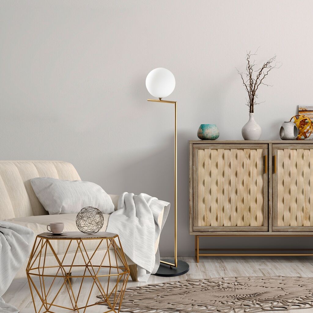 Подна ламба Opviq Luminar-14181, 37x30x140 см, IP20, златна