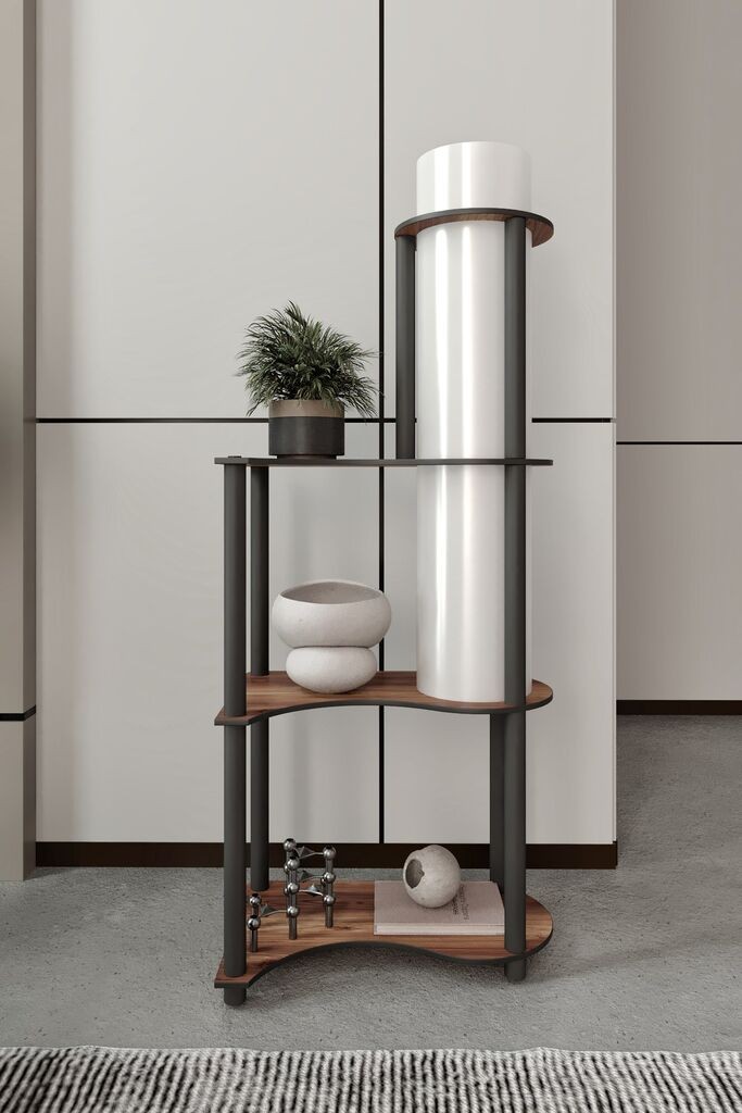 Подна ламба Opviq KS-11122, 17x120 см, IP20, црно-кафеава