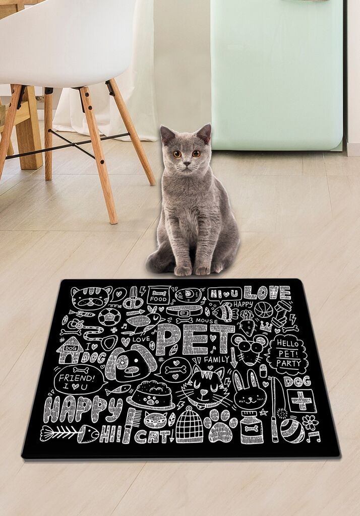 Conceptum Hypnose Mat за мачки Trois, 40x60, црна