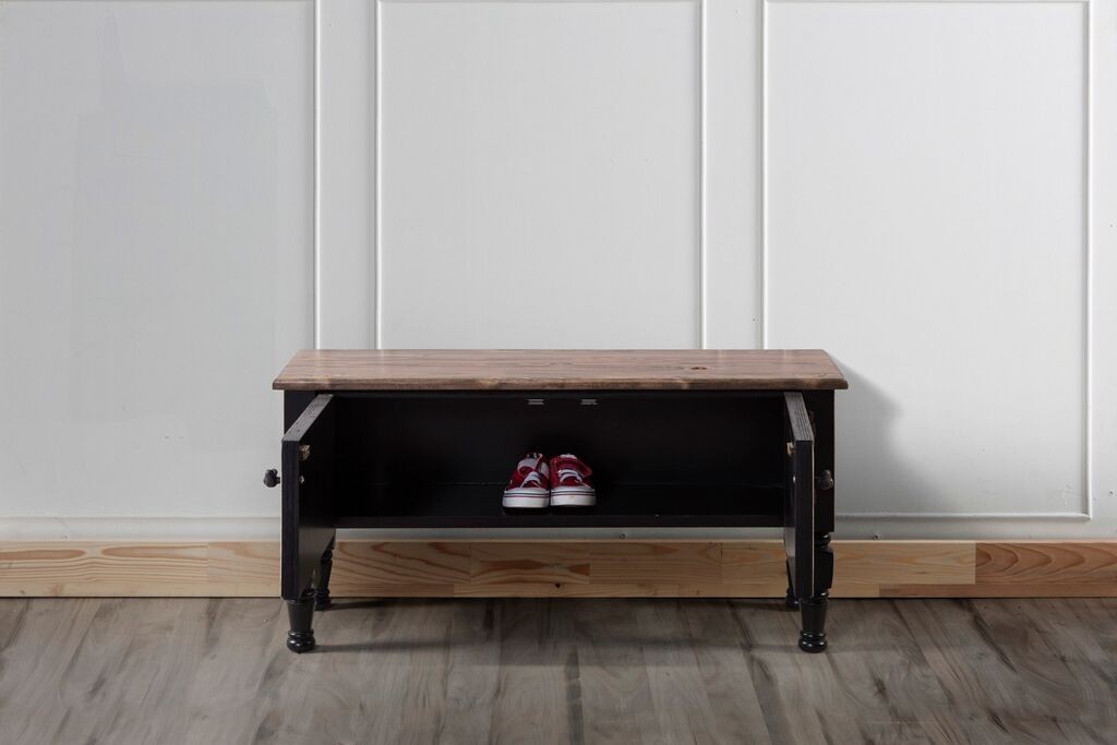 Кабинет за телевизор Hanah Home Ada Mini, 100x45x30 cm, црна