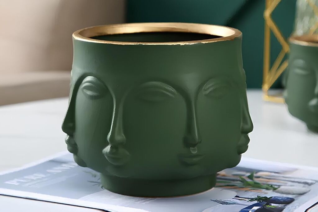 Декоративна саксија Aberto Design CY0391, 20x12x20 см, црна