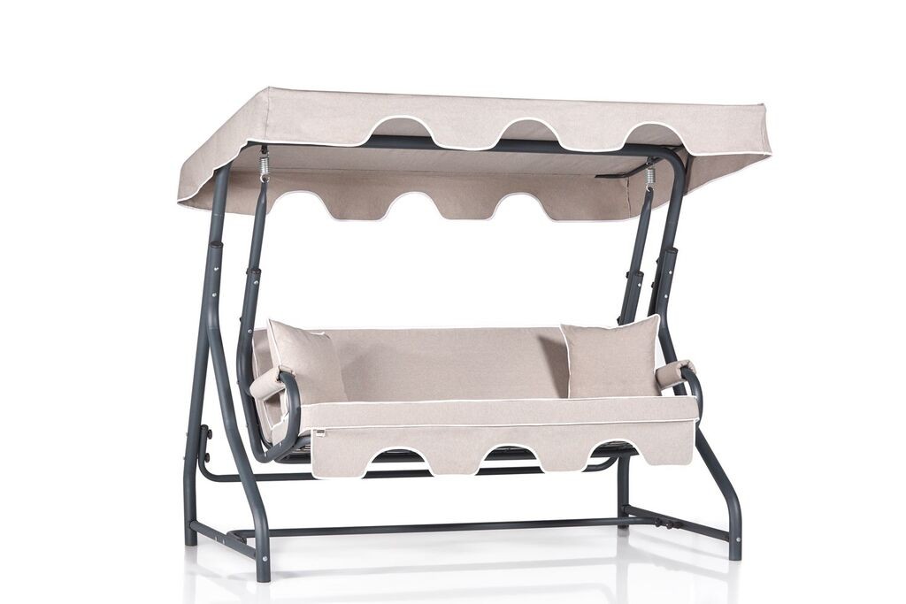 Лулашка за градина Hanah Home Ruta 2, 200x165x110 см, крем